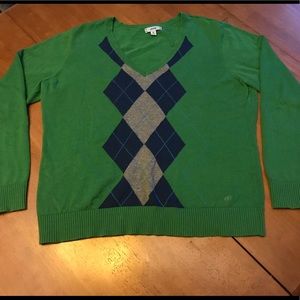 IZOD Argyle Sweater. Perfect Condition. Size XL.